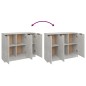 vidaXL Aparador de madera contrachapada gris hormigón 90,5x30x70 cm vidaXL Aparador de madera contrachapada gris hormigón 90,5x30x70 cm