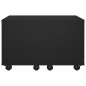 vidaXL Mesa de centro madera contrachapada negro 60x60x38 cm