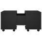 vidaXL Mesa de centro madera contrachapada negro 60x60x38 cm