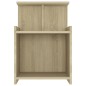 vidaXL Mesita de noche madera contrachapada roble Sonoma 40x35x60 cm vidaXL Mesita de noche madera contrachapada roble Sonoma 40x35x60 cm