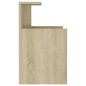 vidaXL Mesita de noche madera contrachapada roble Sonoma 40x35x60 cm vidaXL Mesita de noche madera contrachapada roble Sonoma 40x35x60 cm