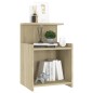 vidaXL Mesita de noche madera contrachapada roble Sonoma 40x35x60 cm vidaXL Mesita de noche madera contrachapada roble Sonoma 40x35x60 cm