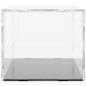 vidaXL Caja de exposición acrílico transparente 34x16x14 cm