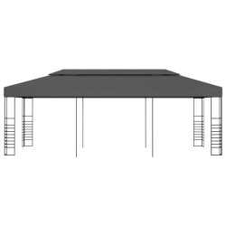 vidaXL Marquesina cenador de jardín antracita 3x6 m
