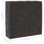 vidaXL Arriate con 4 macetas jacinto de agua negro vidaXL Arriate con 4 macetas jacinto de agua negro