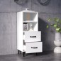 vidaXL Aparador de madera contrachapada blanco 34,5x34x90 cm vidaXL Aparador de madera contrachapada blanco 34,5x34x90 cm