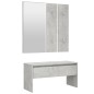 vidaXL Set de muebles de recibidor madera contrachapada gris hormigón vidaXL Set de muebles de recibidor madera contrachapada gris hormigón
