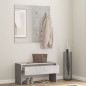 vidaXL Set de muebles de recibidor madera contrachapada gris hormigón vidaXL Set de muebles de recibidor madera contrachapada gris hormigón