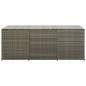 vidaXL Caja de almacenaje de jardín ratán sintético gris 180x90x70 cm vidaXL Caja de almacenaje de jardín ratán sintético gris 180x90x70 cm