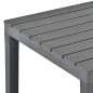 vidaXL Mesa de jardín de plástico gris antracita 78x78x72 cm vidaXL Mesa de jardín de plástico gris antracita 78x78x72 cm