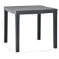 vidaXL Mesa de jardín de plástico gris antracita 78x78x72 cm vidaXL Mesa de jardín de plástico gris antracita 78x78x72 cm