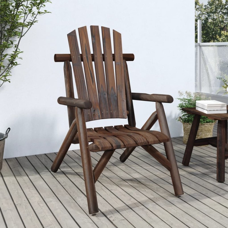 vidaXL Silla de jardín madera maciza de abeto 68x86x103 vidaXL Silla de jardín madera maciza de abeto 68x86x103