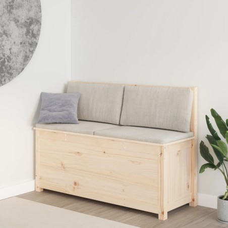 vidaXL Banco de madera maciza de pino 110x41x76,5 cm