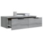 vidaXL Armario de pared madera contrachapada gris Sonoma 68x30x20 cm