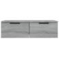 vidaXL Armario de pared madera contrachapada gris Sonoma 68x30x20 cm