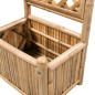 vidaXL Jardinera de jardín con enrejado bambú 40 cm vidaXL Jardinera de jardín con enrejado bambú 40 cm