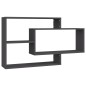 vidaXL Estantes de pared de madera contrachapada gris 104x20x58,5 cm vidaXL Estantes de pared de madera contrachapada gris 104x20x58,5 cm