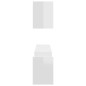 vidaXL Estantes de pared 2 uds contrachapado blanco brillo 100x15x20cm vidaXL Estantes de pared 2 uds contrachapado blanco brillo 100x15x20cm