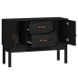vidaXL Aparador madera maciza de pino negro 110x40x78 cm vidaXL Aparador madera maciza de pino negro 110x40x78 cm