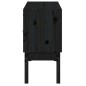 vidaXL Aparador madera maciza de pino negro 110x40x78 cm vidaXL Aparador madera maciza de pino negro 110x40x78 cm