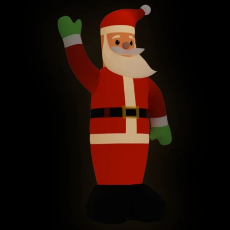 vidaXL Papá Noel inflable con luces LED 620 cm