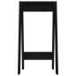 vidaXL Taburetes 2 unidades madera maciza de pino negro 40x40x75 cm