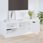 vidaXL Mueble de TV madera contrachapada blanco 102x35,5x36,5 cm