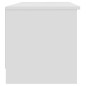 vidaXL Mueble de TV madera contrachapada blanco 102x35,5x36,5 cm