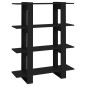 vidaXL Estantería/divisor de espacios negro 100x30x123,5 cm vidaXL Estantería/divisor de espacios negro 100x30x123,5 cm