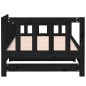 vidaXL Sofá cama extraíble madera maciza de pino negro 2x(80x200) cm vidaXL Sofá cama extraíble madera maciza de pino negro 2x(80x200) cm