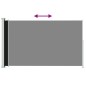 vidaXL Toldo lateral retráctil para patio negro 220x300 cm