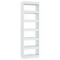 vidaXL Estantería/divisor de espacios blanco brillante 60x30x198 cm vidaXL Estantería/divisor de espacios blanco brillante 60x30x198 cm