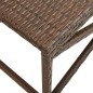 vidaXL Banco de jardín 120 cm ratán sintético marrón