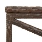 vidaXL Banco de jardín 120 cm ratán sintético marrón