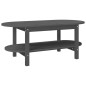 vidaXL Mesa de centro de madera maciza de pino gris 110x55x45 cm vidaXL Mesa de centro de madera maciza de pino gris 110x55x45 cm