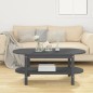 vidaXL Mesa de centro de madera maciza de pino gris 110x55x45 cm vidaXL Mesa de centro de madera maciza de pino gris 110x55x45 cm