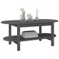 vidaXL Mesa de centro de madera maciza de pino gris 110x55x45 cm vidaXL Mesa de centro de madera maciza de pino gris 110x55x45 cm
