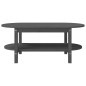 vidaXL Mesa de centro de madera maciza de pino gris 110x55x45 cm vidaXL Mesa de centro de madera maciza de pino gris 110x55x45 cm
