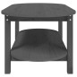 vidaXL Mesa de centro de madera maciza de pino gris 110x55x45 cm vidaXL Mesa de centro de madera maciza de pino gris 110x55x45 cm