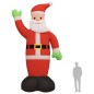vidaXL Papá Noel inflable con luces LED 620 cm vidaXL Papá Noel inflable con luces LED 620 cm