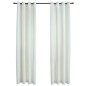 vidaXL Cortinas opacas con anillas 2 uds terciopelo crema 140x175 cm vidaXL Cortinas opacas con anillas 2 uds terciopelo crema 140x175 cm