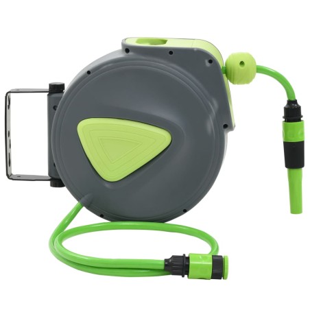 vidaXL Carrete de manguera retráctil automático de pared 10+1 m