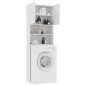 vidaXL Armario de lavadora madera contrachapada blanco 64x25,5x190 cm