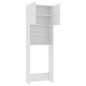 vidaXL Armario de lavadora madera contrachapada blanco 64x25,5x190 cm