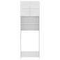 vidaXL Armario de lavadora madera contrachapada blanco 64x25,5x190 cm