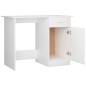 vidaXL Escritorio de madera contrachapada blanco 100x50x76 cm