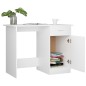 vidaXL Escritorio de madera contrachapada blanco 100x50x76 cm