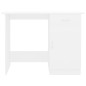 vidaXL Escritorio de madera contrachapada blanco 100x50x76 cm