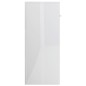 vidaXL Aparador de madera contrachapada blanco brillante 60x30x75 cm vidaXL Aparador de madera contrachapada blanco brillante 60x30x75 cm
