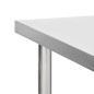 vidaXL Mesa de trabajo para cocina con ruedas acero inox 100x30x85 cm vidaXL Mesa de trabajo para cocina con ruedas acero inox 100x30x85 cm